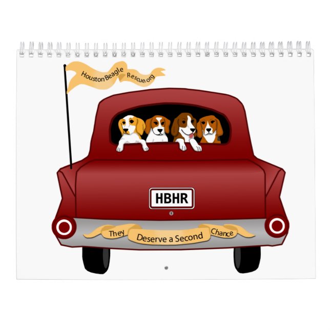 Beagles och kompisar 2026 Kalender (Baksida)
