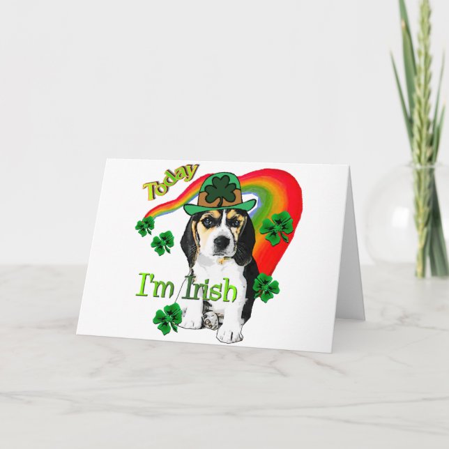 Beaglest patrick's day kort (Framsida)