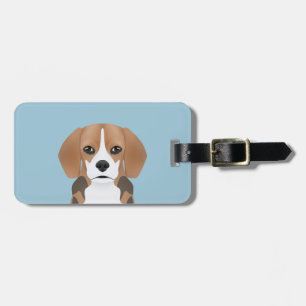 Beagletecknad Bagagebricka