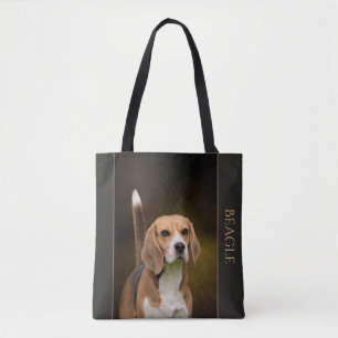 Beagletotot hänger lös tygkasse