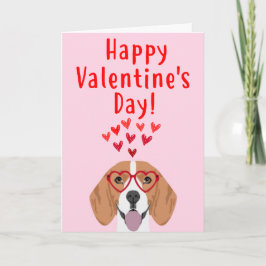 Beaglevalentin kort för dag