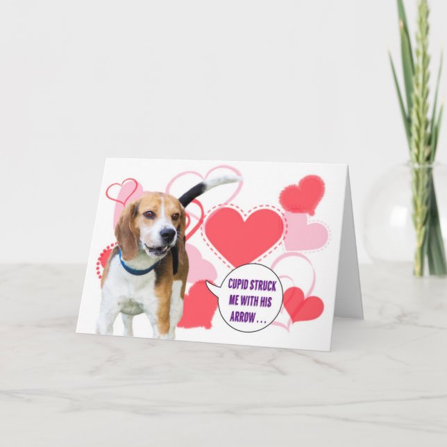 Beaglevalentin kort för dag (Framsida)
