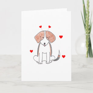 Beaglevalentinöron Helgkort