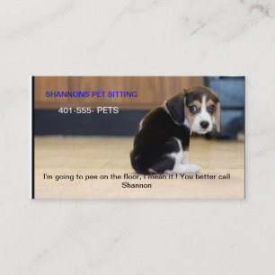 beaglevalp, I-förmiddag som går att kissa på go Visitkort