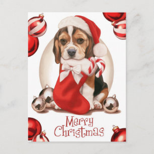 Beaglevalpjul Helg Vykort