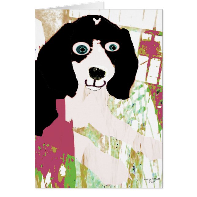 Beaglevalpprodukter Hälsningskort (Framsidan)