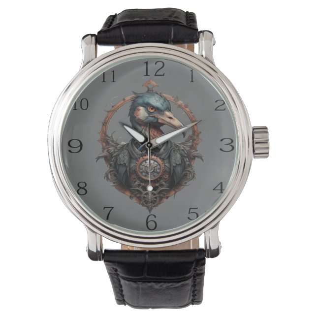 "Beak: A Steampunk Ibis" Armbandsur (Framsida)