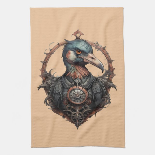 "Beak: A Steampunk Ibis" Kökshandduk (Vertikal)