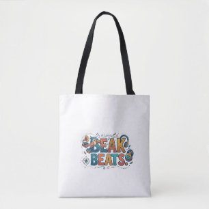 Beak Beats – Rollig Fågelmusik Grafisk T-Shirt Tygkasse