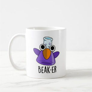 Beak-er Funny Chemistry Pun Kaffemugg