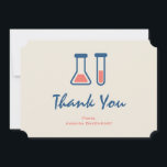 Beaker & Test Tube Science ThLED Tack<br><div class="desc">Tack för kortet med en söt teckning av ett provrör och bägare. Perfekt för älskare.</div>