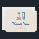 Beaker & Test Tube Science ThLED Tack Kort<br><div class="desc">Tack för kortet med en söt teckning av ett provrör och bägare. Perfekt för älskare.</div>