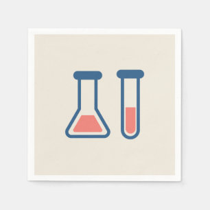 Beaker & Test Tube Science Thmet Pappersservett