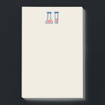 Beaker & Test Tube Science Thmet Post-it Block<br><div class="desc">Fäst anteckningar med ett sött teckning i ett provrör och bägare. Perfekt för vetenskapstyper.</div>