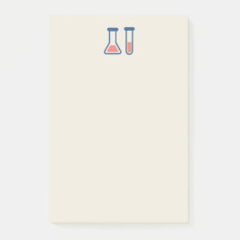 Beaker & Test Tube Science Thmet Post-it Block