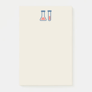 Beaker & Test Tube Science Thmet Post-it Block