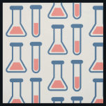 Beaker & Test Tube Science Thmet Tyg<br><div class="desc">Fabric med en söt teckning av ett provrör och bägare. Perfekt för vetenskapstyper.</div>