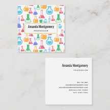 Beakers and Flasks Roligt Science Mönster