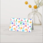 Beakers and Flasks Roligt Science Mönster Placeringskort<br><div class="desc">Mångplatskort med roligt och färglöst mönster. Forskare vibe med bakers och flaskor av olika format och storlek i starkt lycklig färg.</div>