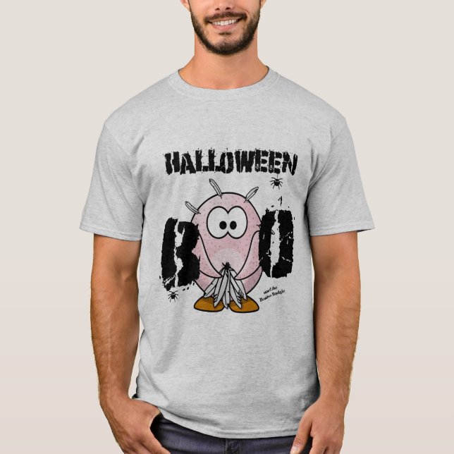 Beakless Budgie Halloween BU T Shirt (Framsida)