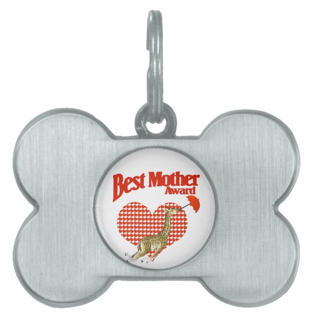 Beaktare för bästa Mor-pris ID-bricka Husdjur (Framsidan)