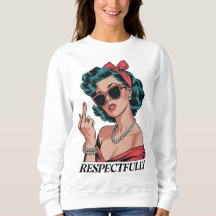 Beaktfull gåva från Mitten Finger till henne T Shirt