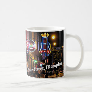Beale gata, Memphis, Tennesee nattplats Kaffemugg