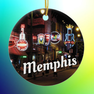 Beale gata, Memphis, Tennessee Julgransprydnad Keramik