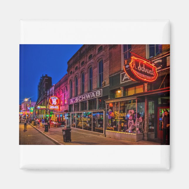 Beale Street i Memphis Magnet (Framsidan)
