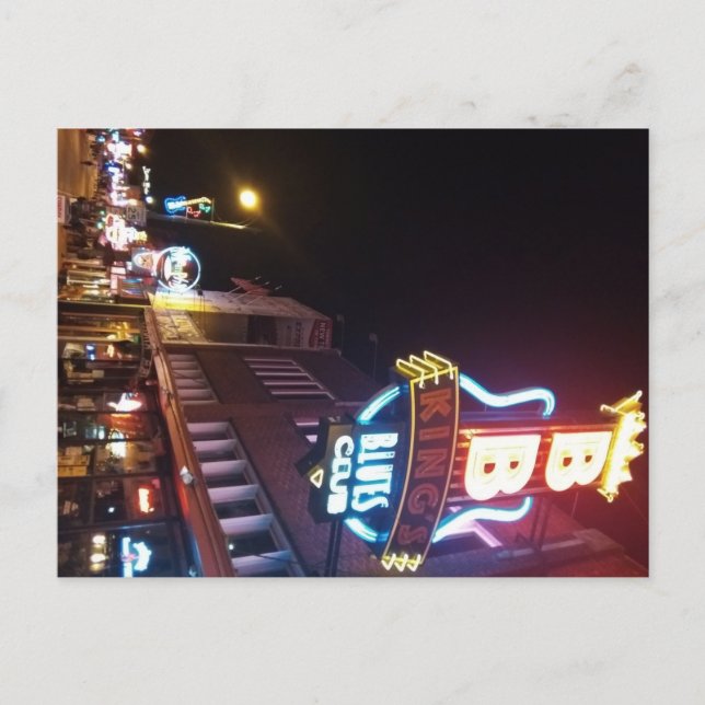 Beale Street (Memphis, Tennessee) Helg Vykort (Framsida)