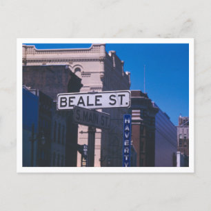 Beale Street-skyltfoto, Memphis, Tennessee Vykort