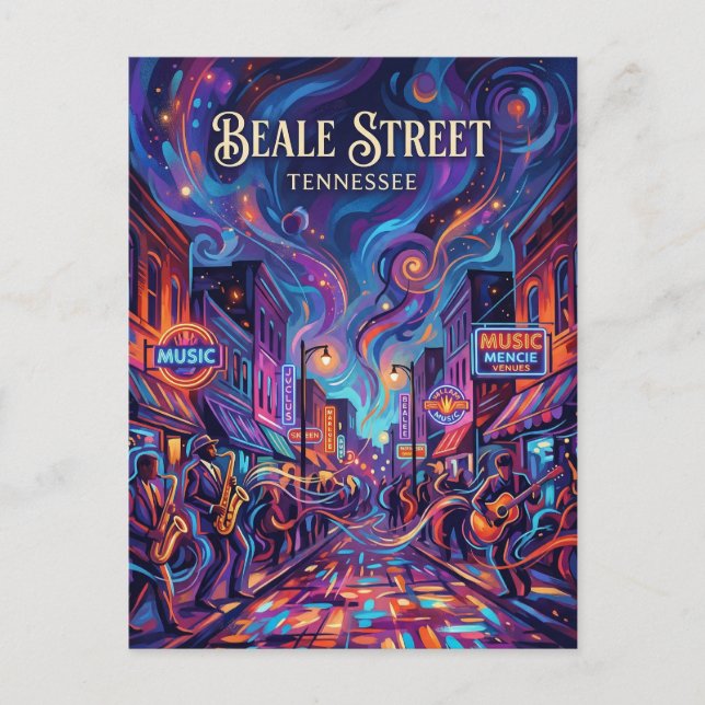 Beale Street Tennessee Vykort (Framsida)