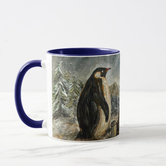Beam Lingering Whimsical Aurora Animals Painting Mugg (Vänster)