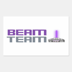 Beam Team - Sacramento Basketball Rektangulärt Klistermärke