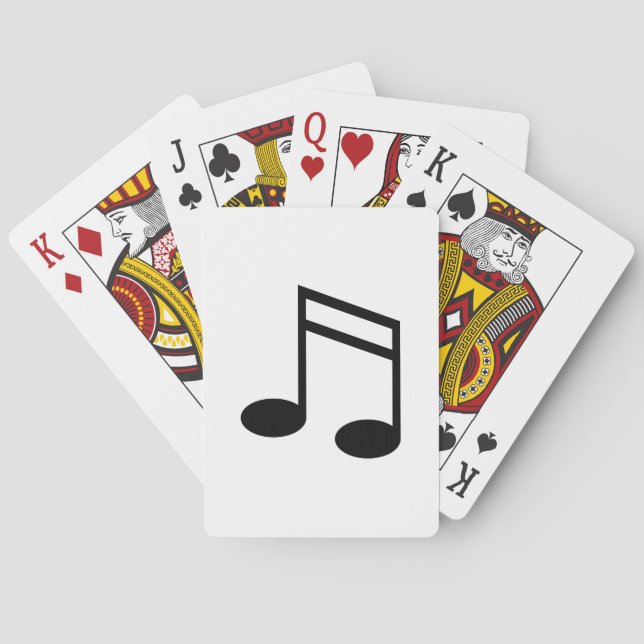 Beamed 16:e anmärkningar spel kort (Baksidan)