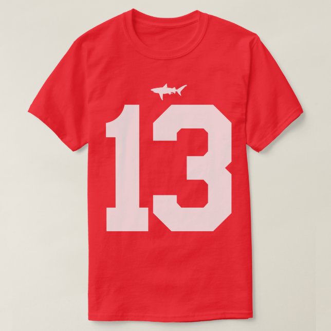 Beamen Miami Sharks Jersey FrontBack Print T Shirt (Design framsida)