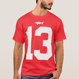 Beamen Miami Sharks Jersey FrontBack Print T Shirt