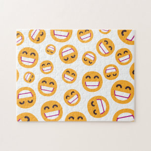 Beaming Ansikte Smiling Öga Cute Anpassningsbar Fä Pussel