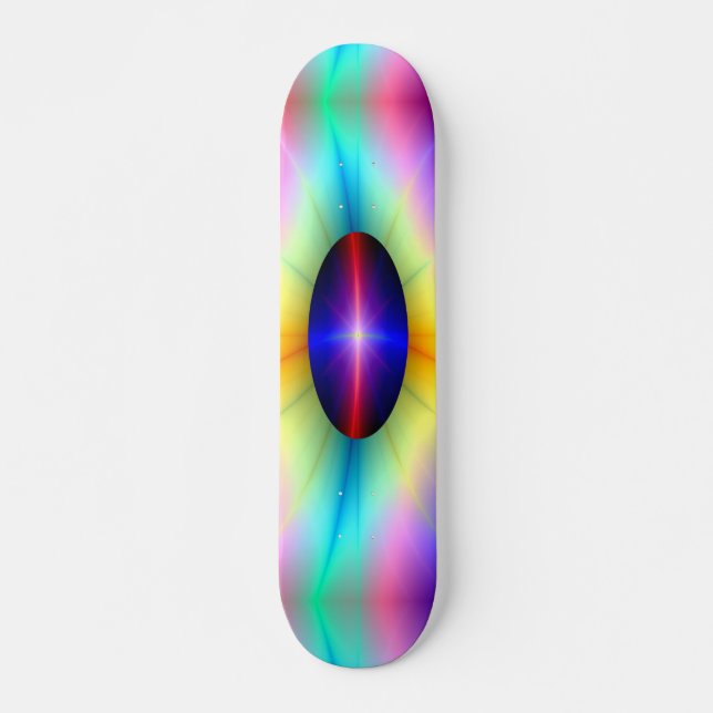 Beaming Crystal Old School Skateboard Bräda 18 Cm (Framsida)