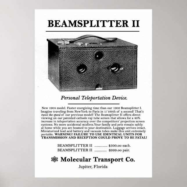 Beamsplit II. Poster (Framsidan)