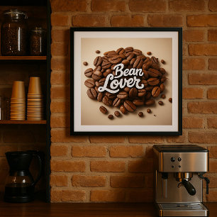 Bean Älskare Coffee Beans Aestthetic Poster