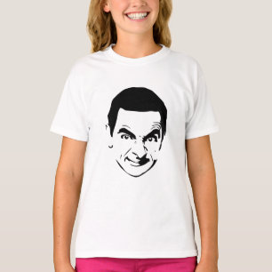 Bean Ansikte Stencil Pop Art T Shirt