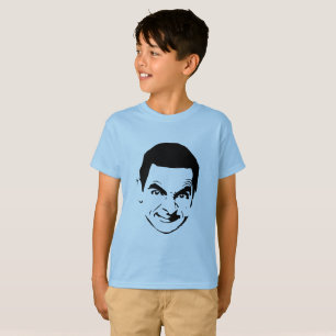 Bean Ansikte Stencil Pop Art T Shirt