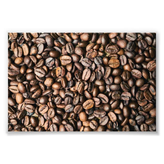 Bean Background Brown Coffee Bean Fototryck (Framsidan)