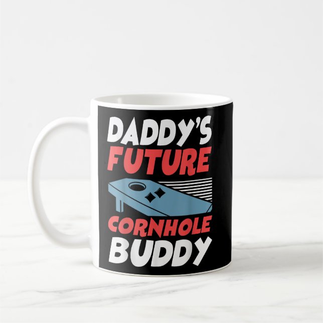Bean Bag Player Champ Daddys Future Cornhole Kaffemugg (Vänster)