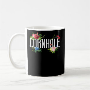 Bean Bag Player Champ Flower Blommigt Cornhole Kaffemugg
