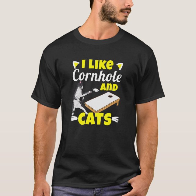 Bean Bags Cornhole Cat Women T Shirt (Framsida)