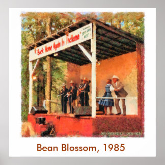 Bean Blommar 1985 Bill Monroe Dancing Poster