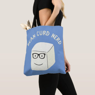 Bean Curd Nerdy Funny Vegetarian Tecknad Tygkasse