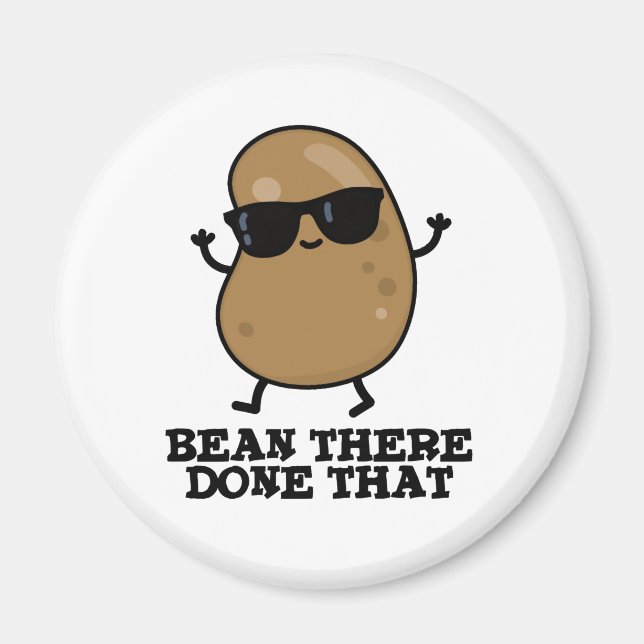 Bean där gjorde den där fina Bean Pun Magnet (Framsidan)